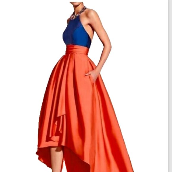 TS Coulure A-Line Prom Dresses Color Block Dress Wedding Guest Formal  S NWT - Picture 1 of 9